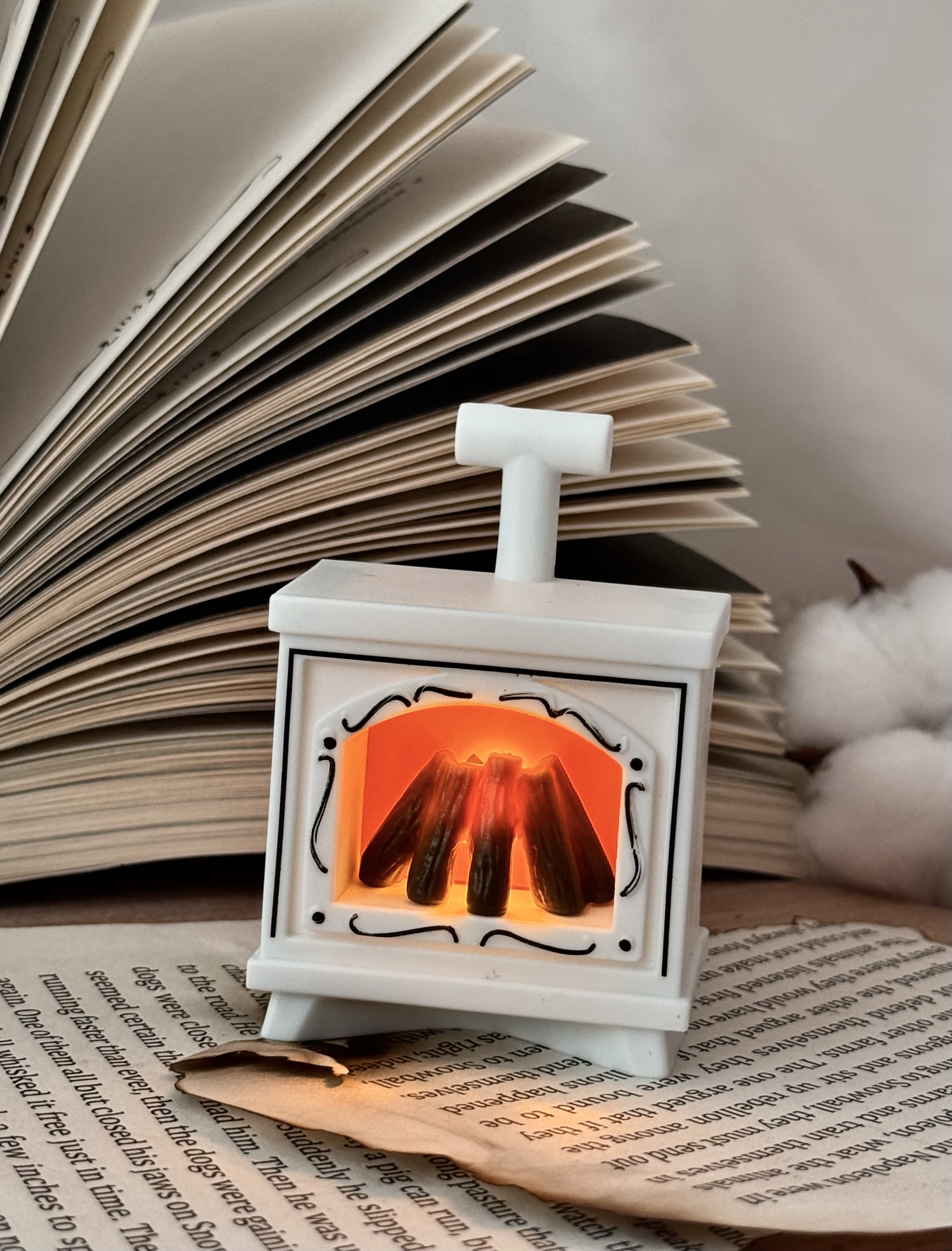 Міні-камін «Молочний затишок»